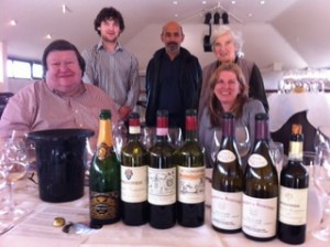 Fionn Little with his grandmother, Mrs. Myrtle Allen, and some of the guests enjoying the tasting.